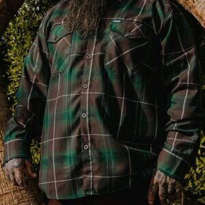 DIXXON Twin Palms Edition Men's Flannel - size Large Tall LT
